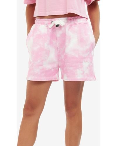 Barbour Chinetti Tie-dyed Cotton Shorts - Pink