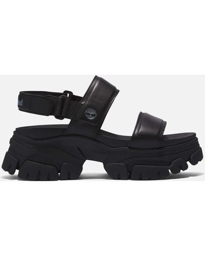Timberland Adley Way Leather Chunky Sandals - Black
