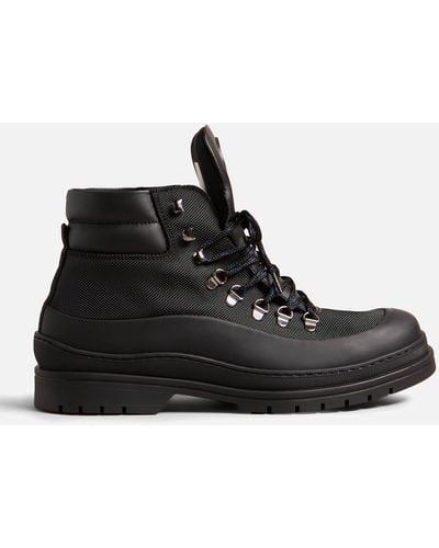Ted Baker Jaksonn Nylon/leather Hiking Style Boots - Black