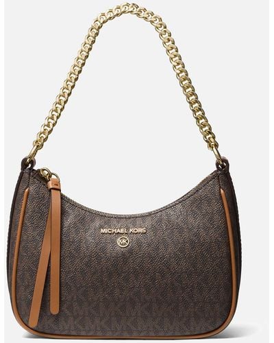 MICHAEL Michael Kors Jet Set Charm Small Chain Canvas Pouchette - Multicolor