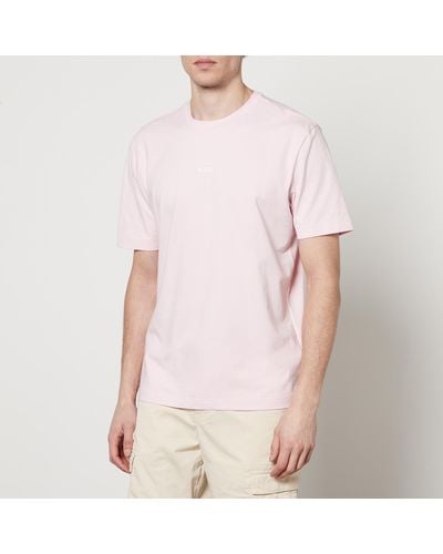 BOSS Tchup Stretch Cotton-jersey T-shirt - Pink