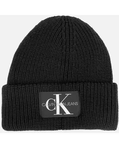 Calvin Klein Monogram Beanie - Black