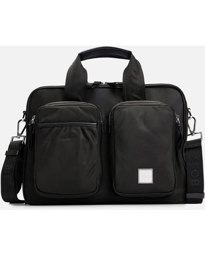 BOSS Lennon Shell Laptop Bag - Black