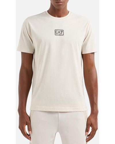 EA7 Core Id Box Logo Cotton T-shirt - White