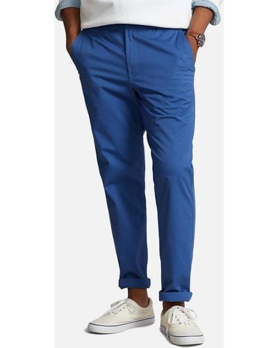 Polo Ralph Lauren Elasticated Prepster Cotton-Blend Pants - Blue