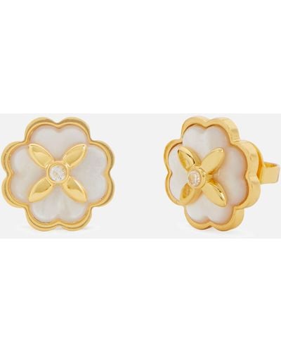 Kate Spade Heritage Bloom Gold-tone Stud Earrings - Metallic