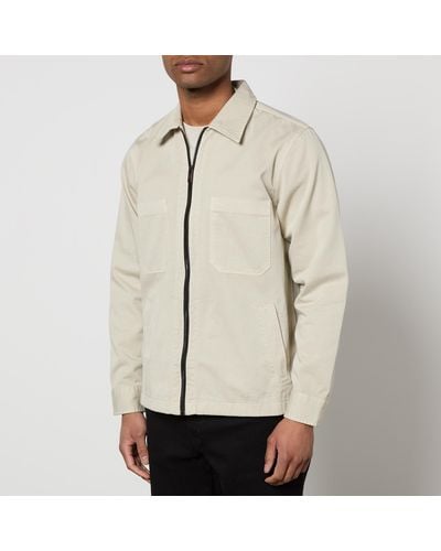 BOSS Luddy Cotton-twill Jacket - Natural