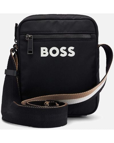 BOSS Catch Zip Cross Body Bag - Black