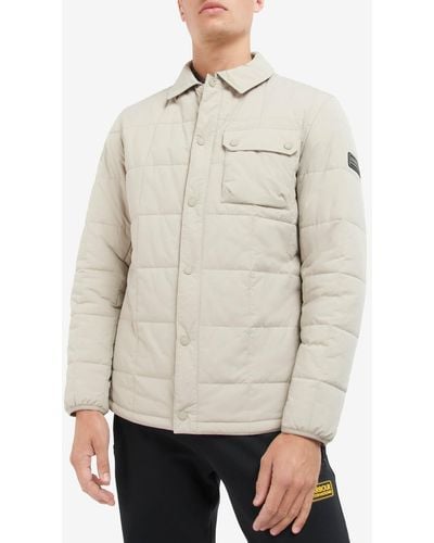 Barbour Touring Quilted Nylon Jacket - Natural