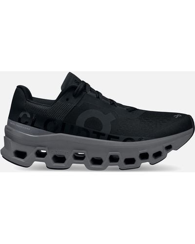 On Shoes Cloudmster Woven Running Sneakers - Black