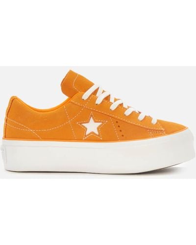 Converse One Star Platform Low-top Sneakers - Orange