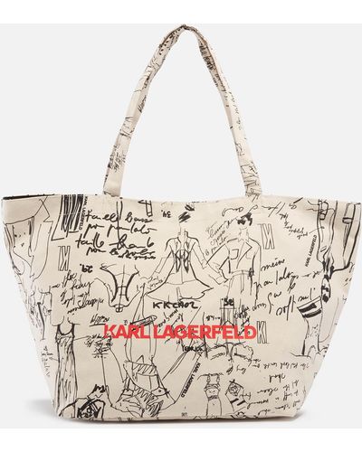 Karl Lagerfeld K/archive Tote Bag - Metallic