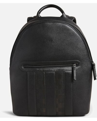 Ted Baker Waynor Pebble-grained Leather Backpack - Black