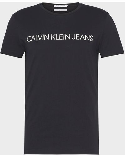 Calvin Klein Organic Cotton Logo T-shirt - Black