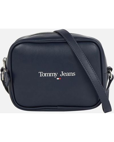 Tommy Hilfiger Essential Faux Leather Camera Bag - Blau