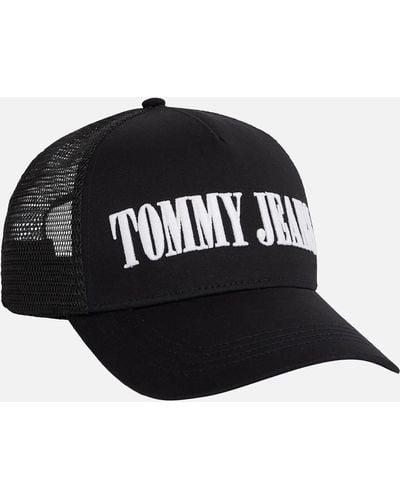 Tommy Hilfiger Heritage Stadium Cotton Trucker Cap - Black