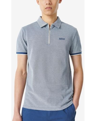 Barbour Hack Cotton-piqué Polo Shirt - Blue