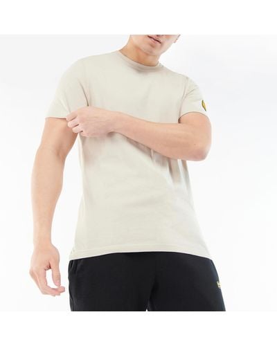 Barbour Devise Logo-detailed Cotton-jersey T-shirt - Natural