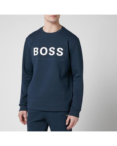 BOSS Salbo 1 Crewneck Sweatshirt - Blue