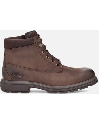 UGG Biltmore Waterproof Leather Mid Boots - Brown
