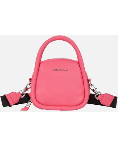 Tommy Hilfiger Femme Faux Leather Crossbody Bag - Pink