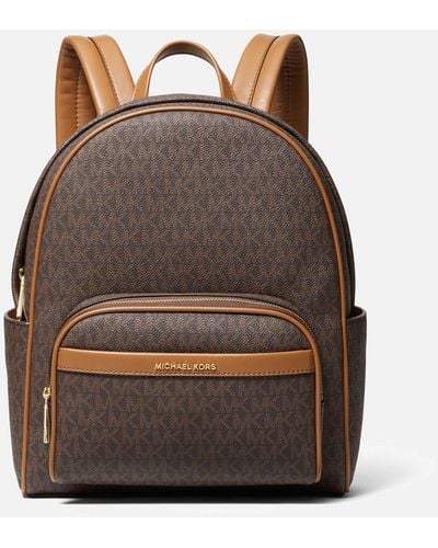 MICHAEL Michael Kors Bex Medium Faux Leather Backpack - Braun