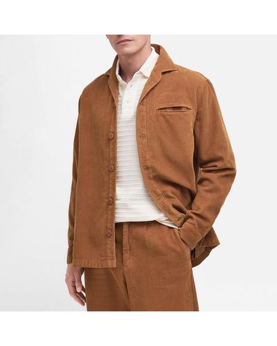 Barbour Casswell Cotton-corduroy Overshirt - Brown
