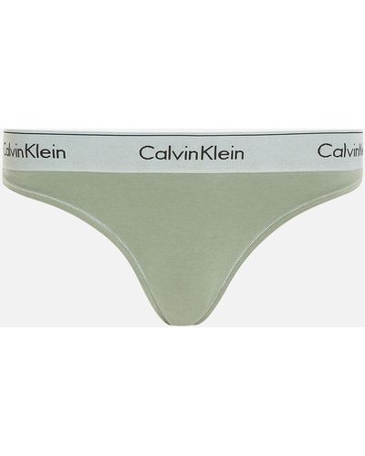 Calvin Klein Underwear Cotton-blend Bikini Brief - Green