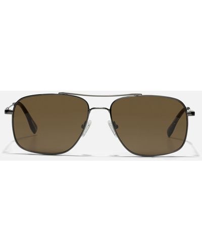 Samsøe & Samsøe Sakerry Metal Aviator-style Sunglasses - Brown