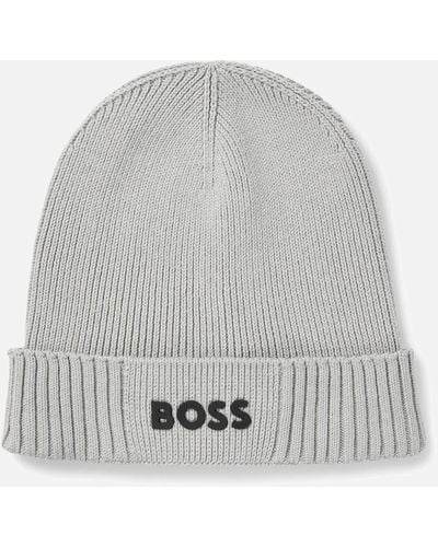 BOSS Asic Beanie X Hat Light One Size - Grey