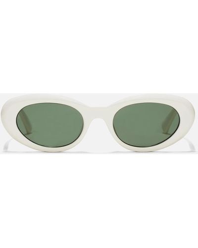Samsøe & Samsøe Sapippa Acetate Oval-frame Sunglasses - Green