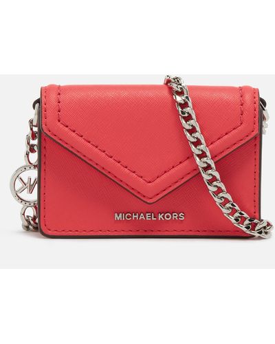 Michael Kors Jet Set Small Pebbled Leather ChainLink Smartphone Crossbody  Bag  Upper Canada Mall
