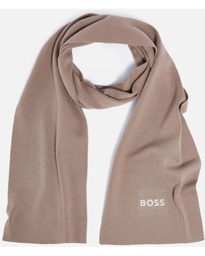 BOSS Aride Wool-blend Scarf - Multicolour