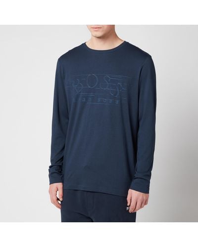 BOSS Togn 1 Long Sleeve T-shirt - Blue