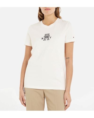 Tommy Hilfiger Varsity Cotton Crewneck T-shirt - White