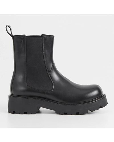 Vagabond Shoemakers Cosmo 2.0 Leather Ankle Chelsea Boots - Black