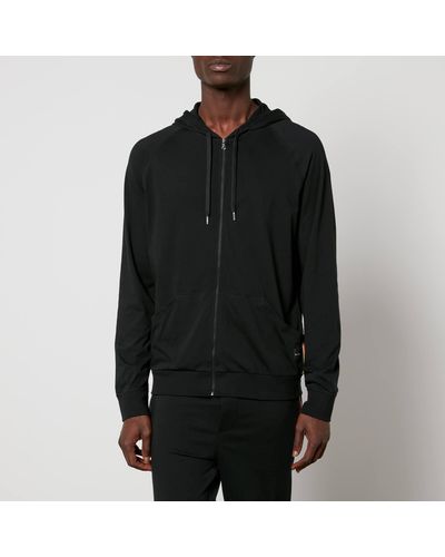 PS by Paul Smith Cotton-Jersey Lounge Hoodie - Black