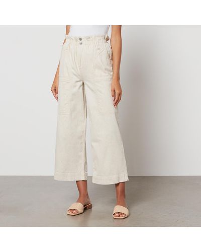 seventy + mochi Seventy + Mochi Louis Organic Denim Wide-leg Jeans - White