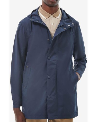 Barbour Lightweight City Shell Hooded Jacket - Blue