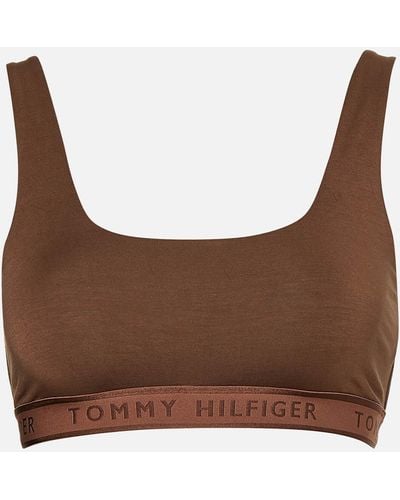 Tommy Hilfiger Stretch-modal Bralette - Brown