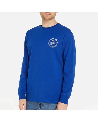 Tommy Hilfiger Classic Circle Cotton-jersey T-shirt - Blue