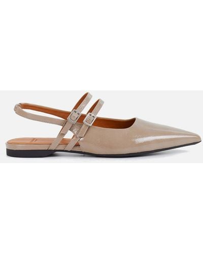 Vagabond Shoemakers Hermine Patent Leather Flats - Natural