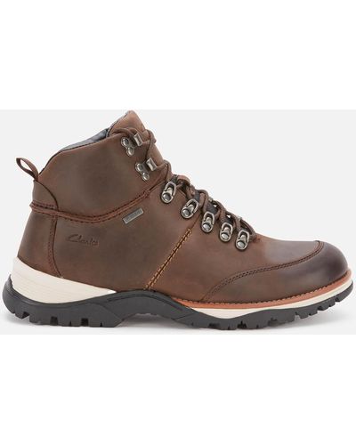 Clarks Topton Pine Goretex Hiking Style Boots - Brown
