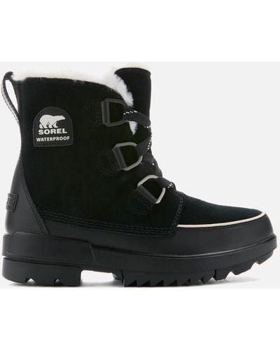 Sorel Torino Waterproof Suede Hiking Style Boots - Black