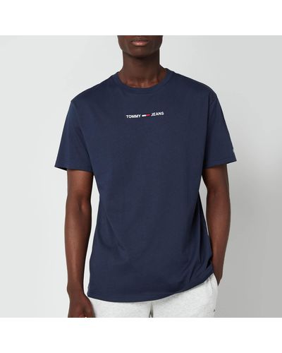 Tommy Hilfiger Small Text T-shirt - Blue