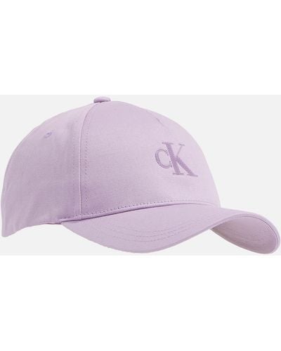 Calvin Klein Archive Cotton-twill Baseball Cap - Purple
