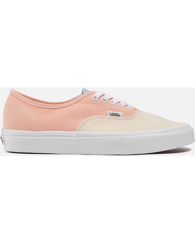 Vans Pastel Block Authentic Canvas Sneakers - Pink