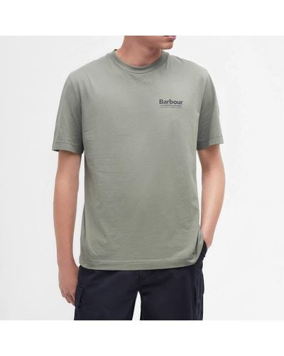 Barbour Catterick Cotton-jersey T-shirt - Gray