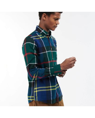Barbour Barbour Stanford Checked Cotton Shirt - Green