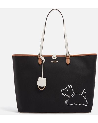 Radley London Window Dogs Canvas Tote and Crook Set - QVC UK